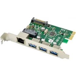Powertech Κάρτα PCIe σε 4 θύρες Ethernet / USB 3.0