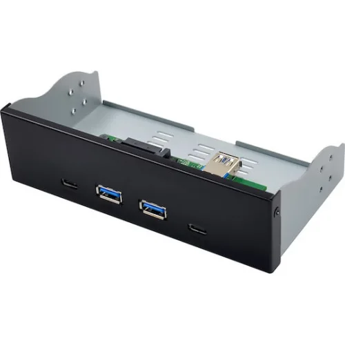 Powertech Front Panel 5.25" σε 2x USB 3.1 & 2x USB-C