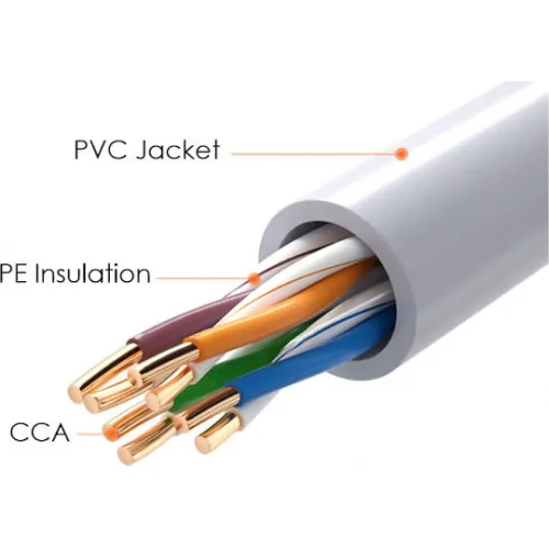 Powertech U/UTP Cat.5e Καλώδιο Δικτύου Ethernet χωρίς ακροδέκτες 305m Γκρι