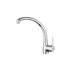 Bruno Μπαταρία Κουζίνας Πάγκου Inox Ασημί