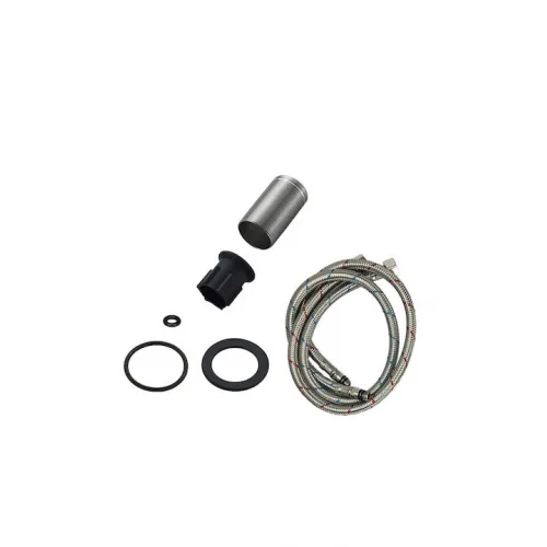 Bruno Μπαταρία Κουζίνας Πάγκου Inox Ασημί