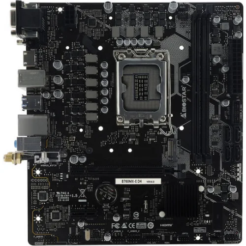 Biostar B760MX-E D4 Ver. 6.0 Motherboard Micro ATX με Intel 1700 Socket