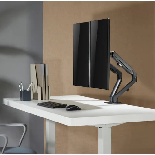 Brateck Βάση Γραφείου για 2 Οθόνες έως 27" με Βραχίονα (LDT45-C024)