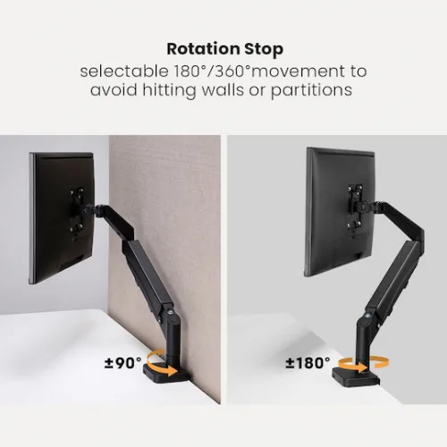 Brateck Βάση Γραφείου Οθόνης έως 32" με Βραχίονα (LDT56-C012)