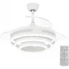 Powertech Ανεμιστήρας Οροφής 50cm με Φως και Τηλεχειριστήριο Λευκός