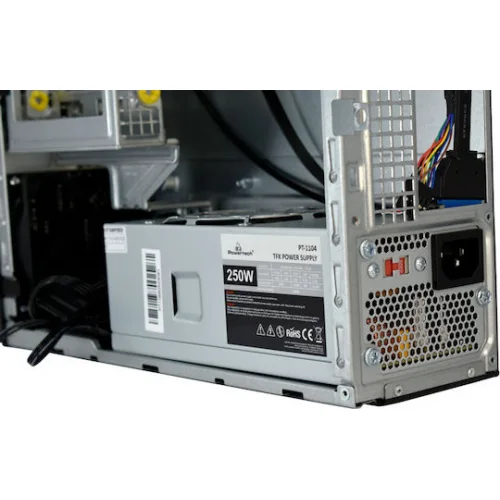 Powertech PT-1098 Mini Tower Κουτί Υπολογιστή Μαύρο