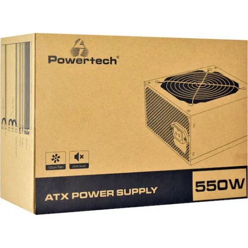 Powertech PT-1103 500W Μαύρο Τροφοδοτικό Υπολογιστή Full Wired 80 Plus Bronze
