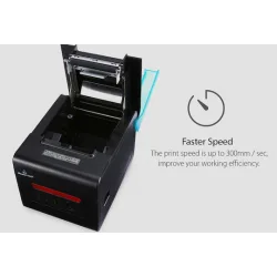Powertech Θερμικός Εκτυπωτής Αποδείξεων Bluetooth / Ethernet / Serial / USB / Wi-Fi