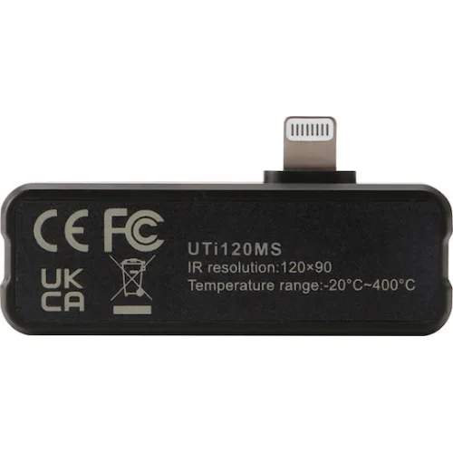 Uni-T UTi120MS Θερμοκάμερα για Θερμοκρασίες από -20°C έως 400°C για Κινητό iOS Uni-T UTi120MS Θερμοκάμερα για Θερμοκρασίες από -20°C έως 400°C για Κινητό iOS