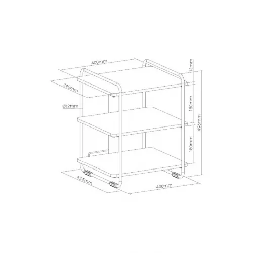Ραφιέρα Δαπέδου 45.4x40x49.6εκ.