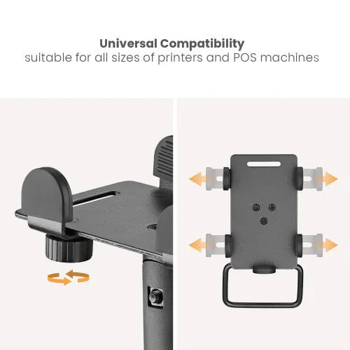 Brateck Pos Mounting Solution (With Keyboard Tray) Βάση Γραφείου για 2 Οθόνες έως 32" με Βραχίονα Γκρι