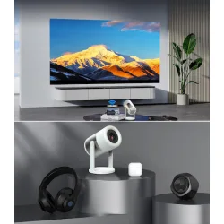 Powertech Projector LCD Full HD Λάμπας LED με Wi-Fi και Ενσωματωμένα Ηχεία