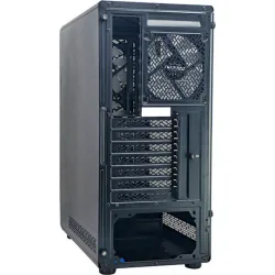 Powertech PT-1309 Gaming Midi Tower Κουτί Υπολογιστή με Πλαϊνό Παράθυρο και RGB Φωτισμό Μαύρο