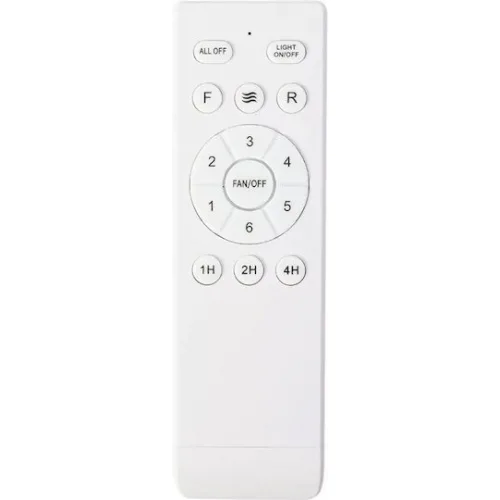 Powertech Ανεμιστήρας Οροφής 55cm με Φως και Τηλεχειριστήριο Μαύρος