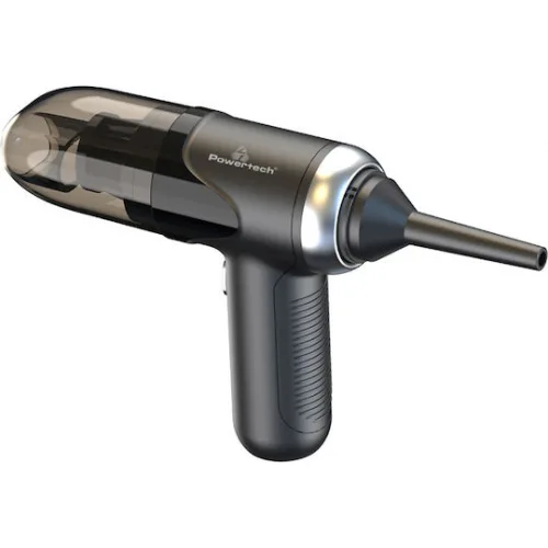 Powertech Σκουπάκι Αυτοκινήτου Στερεών με Ισχύ 60W Επαναφορτιζόμενο 12V