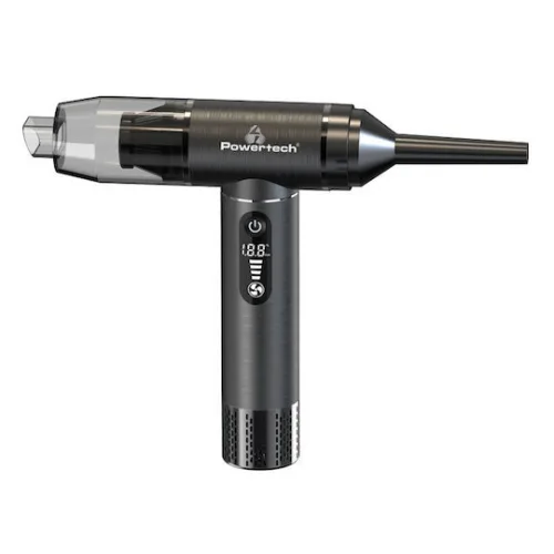 Powertech Powertech Σκουπάκι Αυτοκινήτου Στερεών με Ισχύ 75W & Καλώδιο Αναπτήρα 12V