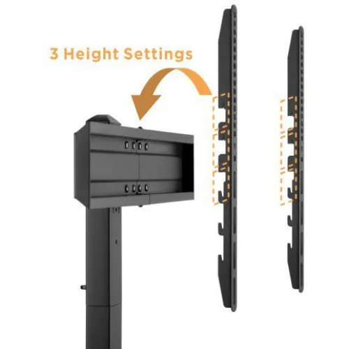 Powertech PT-1328 Επιτραπέζια Βάση Τηλεόρασης έως 70" και 40kg Ασημί