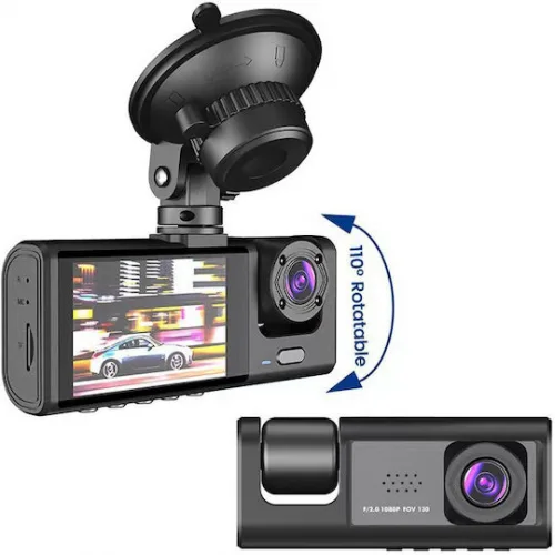 Powertech Κάμερα Αυτοκινήτου με Οθόνη Universal