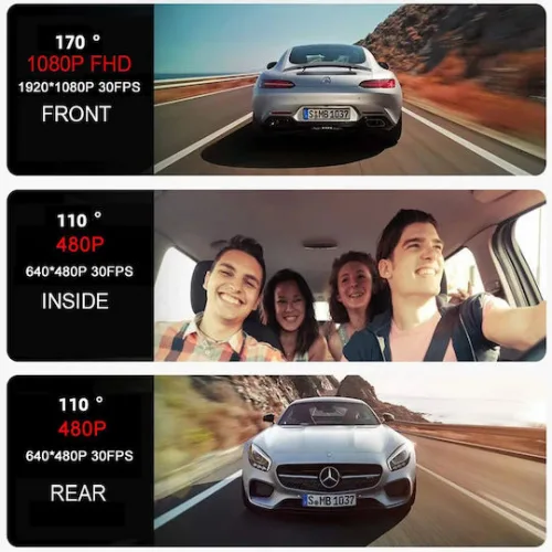 Powertech Κάμερα Αυτοκινήτου με Οθόνη Universal