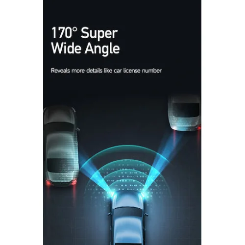 Powertech Κάμερα DVR Αυτοκινήτου 1080P με Οθόνη 3" για Παρμπρίζ με Βεντούζα
