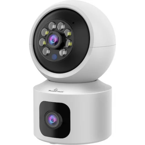 Powertech PT-1338 IP Κάμερα Παρακολούθησης Wi-Fi Full HD 1080p με Αμφίδρομη Επικοινωνία και Φακό 4mm