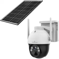 Powertech PT-1341 IP Κάμερα Παρακολούθησης Wi-Fi Full HD+ 4MP Αδιάβροχη Μπαταρίας με Αμφίδρομη Επικοινωνία και Φακό 4mm