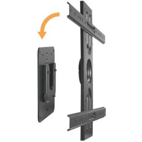 Brateck LP69-46F Βάση Τηλεόρασης Τοίχου έως 80" και 50kg Ασημί