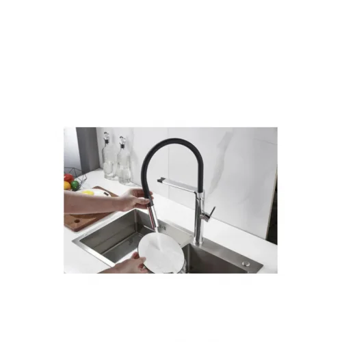 Bruno Μπαταρία Κουζίνας Πάγκου Ασημί