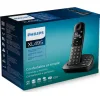 Philips XL495 Ασύρματο Τηλέφωνο με Ελληνικό Μενού Μαύρο