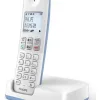 Philips D250 Ασύρματο Τηλέφωνο με Ελληνικό Μενού Λευκό