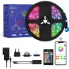 Sonoff Αδιάβροχη Smart Ταινία LED Wi-Fi 12V RGB Φως 5m Τύπου SMD5050 με Τροφοδοτικό & Τηλεχειριστήριο