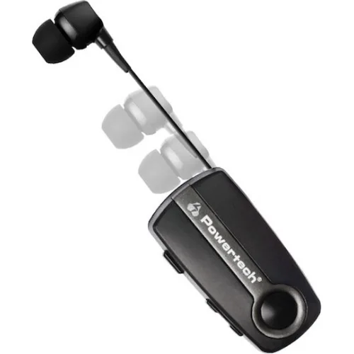 Powertech Klipp 2 In-ear Bluetooth Handsfree Ακουστικό Πέτου Γκρι