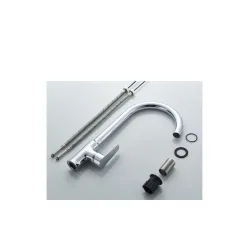 Bruno Μπαταρία Κουζίνας Πάγκου Ασημί