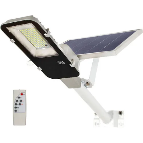 Powertech Στεγανός Ηλιακός Προβολέας LED 150W Ψυχρό Λευκό 6500K με Τηλεχειριστήριο IP65