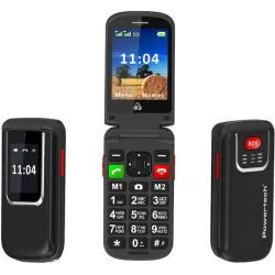 Powertech Sentry PTM-34 Dual SIM Κινητό με Μεγάλα Κουμπιά (Ελληνικό Μενού) Μαύρο