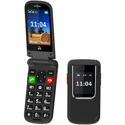 Powertech Sentry PTM-34 Dual SIM Κινητό με Μεγάλα Κουμπιά (Ελληνικό Μενού) Μαύρο