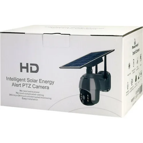 Powertech PT-1175 IP Κάμερα Παρακολούθησης Wi-Fi Full HD+ 3MP Αδιάβροχη Μπαταρίας με Αμφίδρομη Επικοινωνία και Φακό 3.6mm