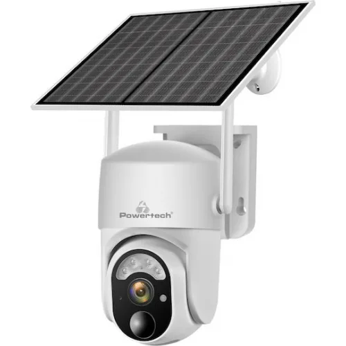 Powertech PT-1176 IP Κάμερα Παρακολούθησης 4G Full HD+ 4MP Αδιάβροχη Μπαταρίας με Αμφίδρομη Επικοινωνία και Φακό 2.8mm