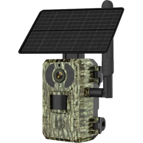 Powertech Κάμερα Κυνηγιού Νυχτερινής Λήψης με Ανίχνευση Κίνησης Smart Ηλιακή 4MP, 4G, PIR, SD, IP66