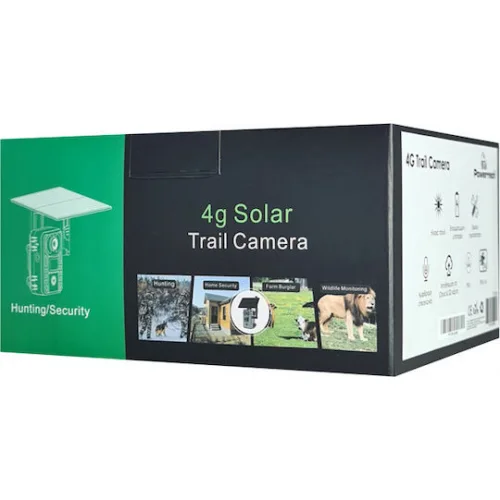 Powertech Κάμερα Κυνηγιού Νυχτερινής Λήψης με Ανίχνευση Κίνησης Smart Ηλιακή 4MP, 4G, PIR, SD, IP66