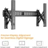 Brateck LVW02E-48T Βάση Τηλεόρασης Τοίχου με Βραχίονα έως 70" και 70kg Μαύρο