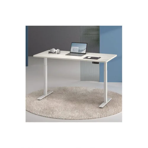 Brateck Τετράγωνη Επιφάνεια Γραφείου από Μοριοσανίδα Μπεζ 120x60cm TP12060R-2P