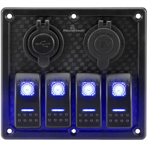 Powertech Πρίζα Σκάφους με Πάνελ