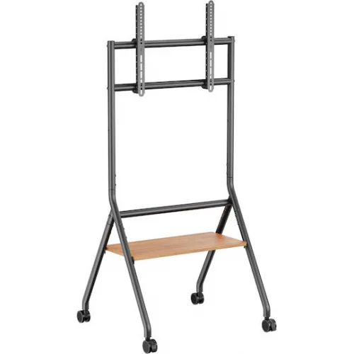 Brateck TTF13E-46FW Βάση Τηλεόρασης Δαπέδου έως 86" και 80kg Ασημί