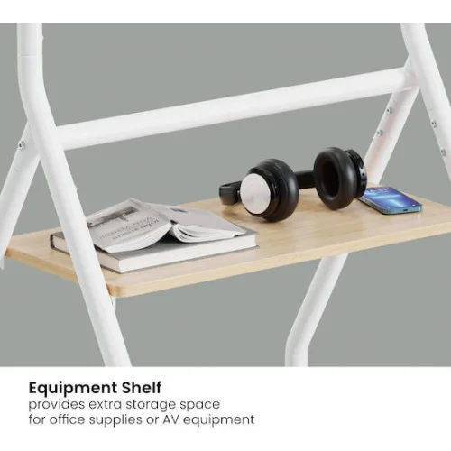 Brateck TTF13E-46FW Βάση Τηλεόρασης Δαπέδου έως 86" και 80kg Ασημί