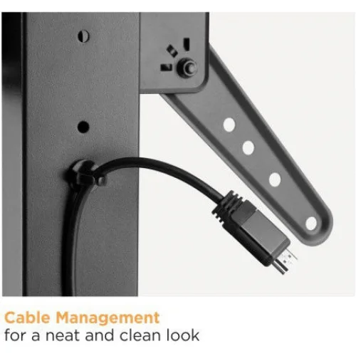 Powertech PT-1281 Επιτραπέζια Βάση Τηλεόρασης έως 55" και 40kg Ασημί