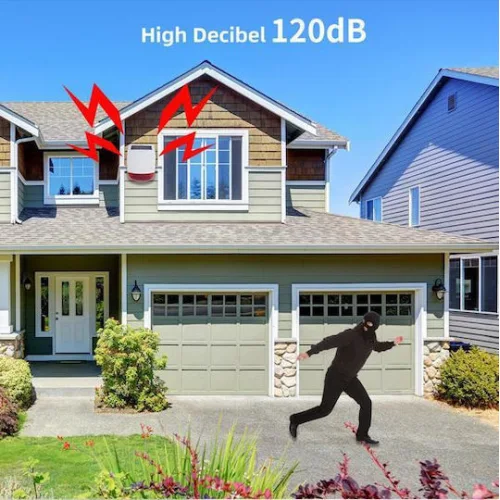 Powertech Ασύρματη RF Σειρήνα Συναγερμού Μπαταρίας Εξωτερικού Χώρου 120dB με Κόκκινο Φως 19x26.5εκ.