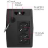 Powertech PT-1050LCD UPS Line-Interactive 1050VA 630W με 2 Schuko Πρίζες