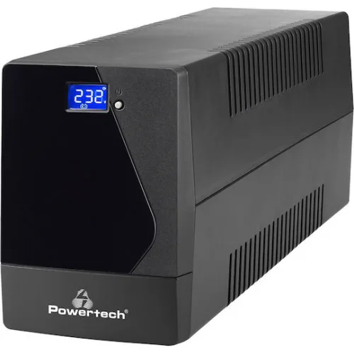 Powertech UPS Line-Interactive 1800VA 1080W με 4 Schuko Πρίζες