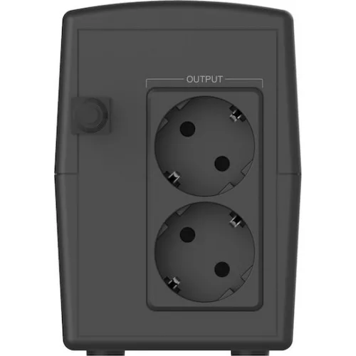 Powertech UPS Line-Interactive 1100VA 660W με 2 Schuko Πρίζες